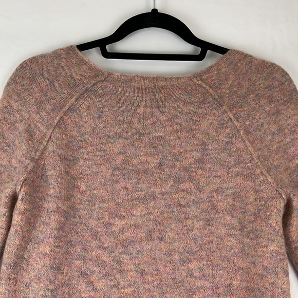 Aritzia WIlfred Chapais Pink-Multi-Coloured Crew-Neck Wool-Blend Sweater - Picture 10 of 10
